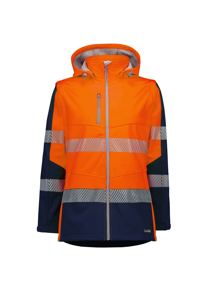 ZJ753-Womens Streetworx 2 In 1 Stretch Softshell Jacket