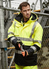 ZJ900-Mens Orange Flame Arc Rated Antistatic Waterproof Jacket