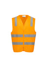ZV687-Unisex Hi Vis VIC Rail Zip Vest