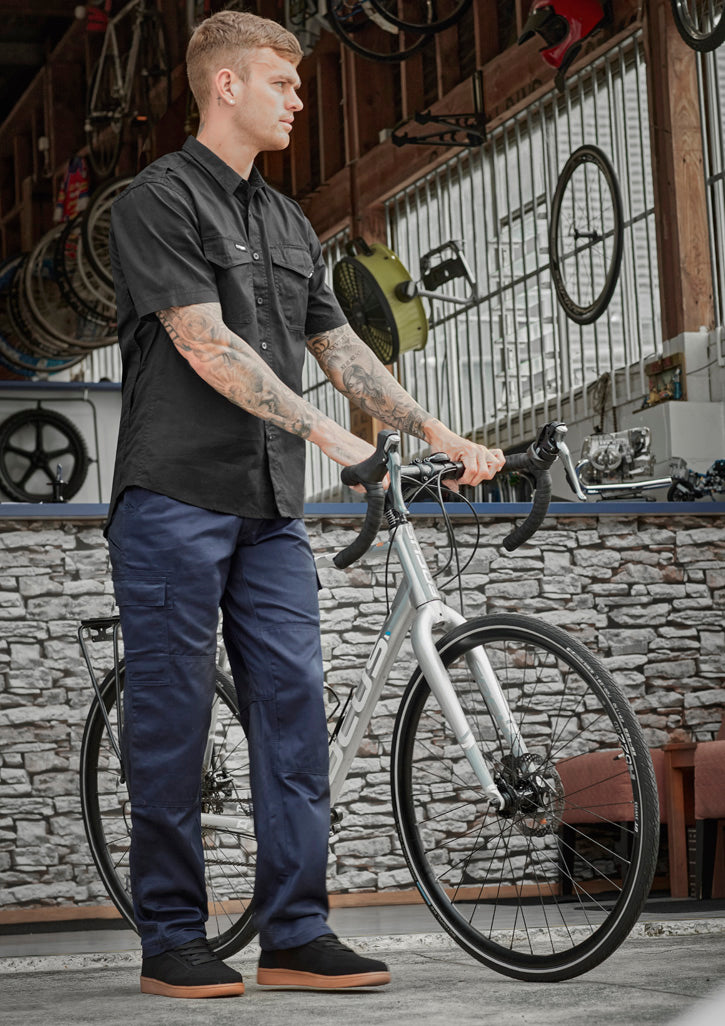 ZW001S-Mens Midweight Drill Cargo Pant (Stout)
