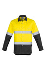 ZW123-Mens Industrial Long Sleeve Shirt - Hoop Taped