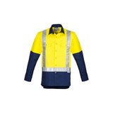 ZW124-Mens Industrial Long Sleeve Shirt - Shoulder Taped