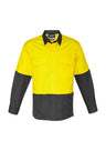 ZW128-Mens Rugged Cooling Hi Vis Long Sleeve Shirt
