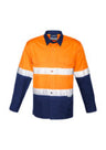ZW129-Mens Rugged Cooling Hi Vis Taped Long Sleeve Shirt