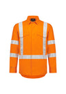 Mens Orange Flame Lightweight Ripstop X Back Taped Shirt