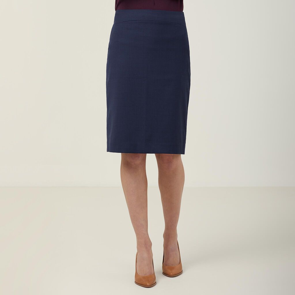 SHARKSKIN DETAIL PENCIL SKIRT