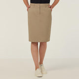 STRETCH COTTON CHINO SKIRT