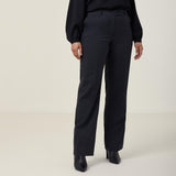 STRETCH WOOL BLEND SECRET WAIST PANT