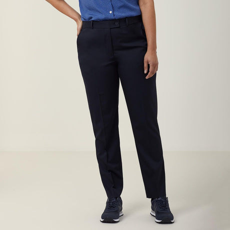 POLY VISCOSE STRETCH TWILL SLIM LEG SECRET WAIST PANT