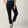 POLY VISCOSE GABERDINE FLEX WAIST SLIM PANT