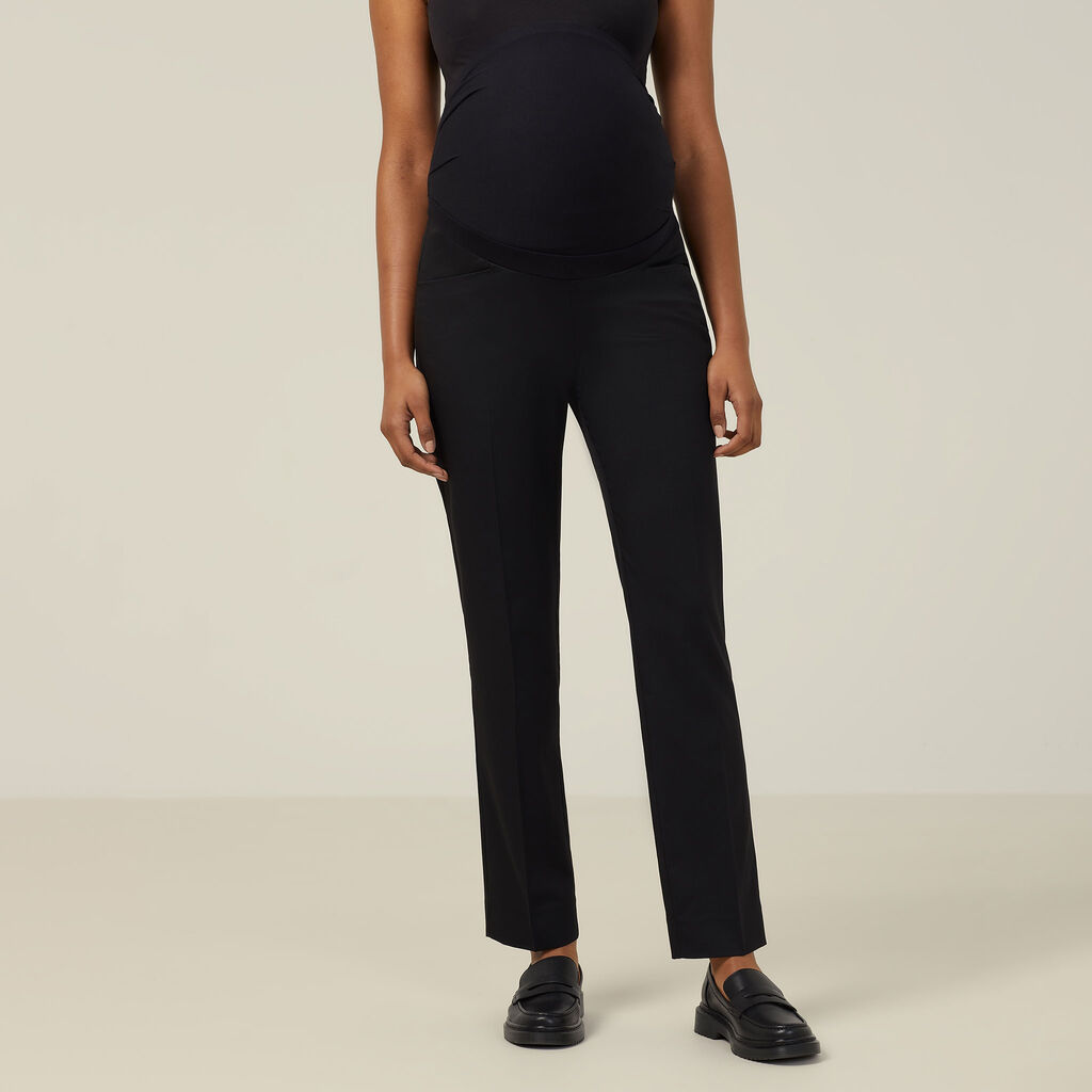 POLY VISCOSE STRETCH TWILL MATERNITY PANT