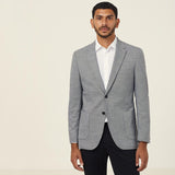 MEN'S LINEN LOOK HALF-LINED JACKET