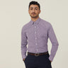 MEN'S AVIGNON GINGHAM CHECK STRETCH LONG SLEEVE SLIM SHIRT