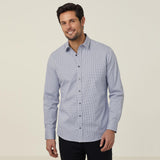 MEN'S AVIGNON GINGHAM CHECK STRETCH LONG SLEEVE SLIM SHIRT