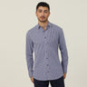 MEN'S AVIGNON GINGHAM CHECK STRETCH LONG SLEEVE SLIM SHIRT