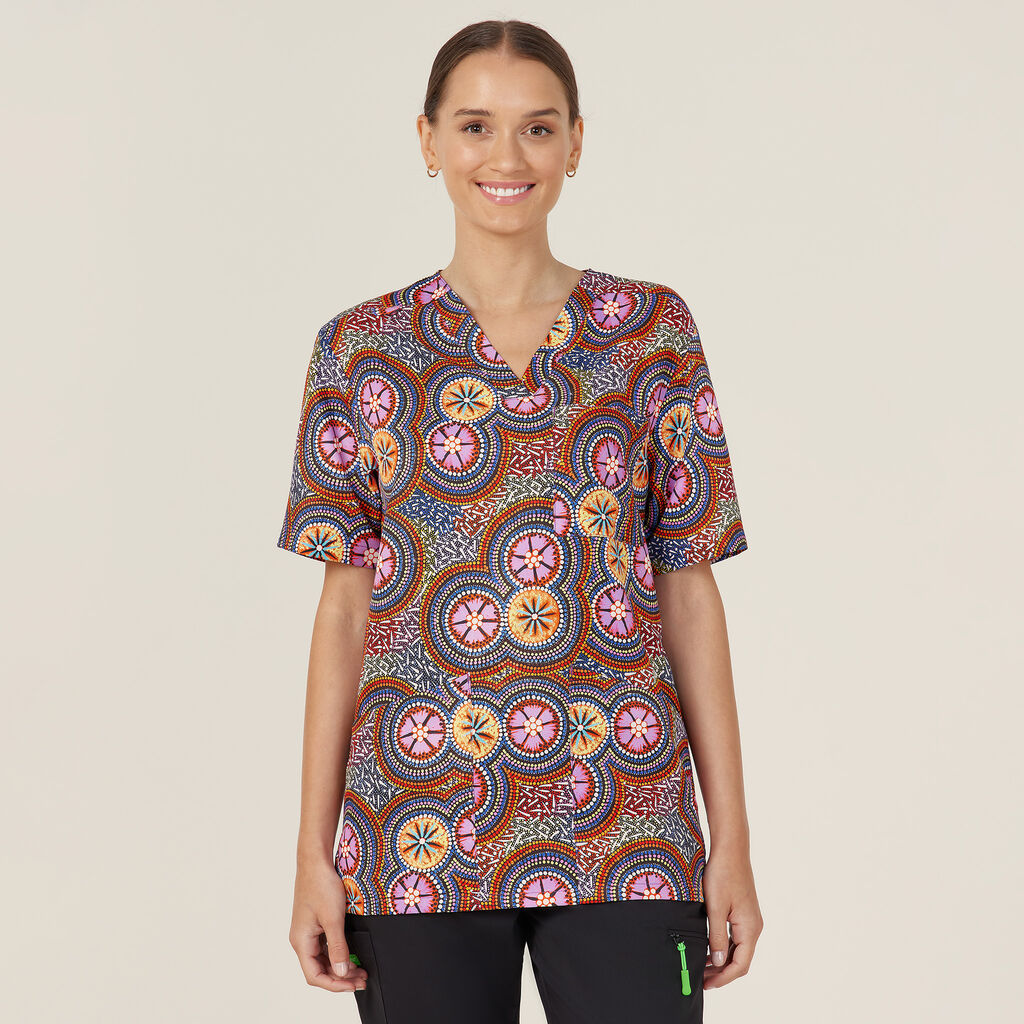 CATRGJ-Bush Tucker Indigenous Scrub Top