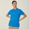 CATU58-ANTIBACTERIAL POLYFACE SHORT SLEEVE POLO WOMENS