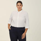 POPLIN 3/4 SLEEVE SHIRT