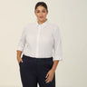 POPLIN 3/4 SLEEVE SHIRT