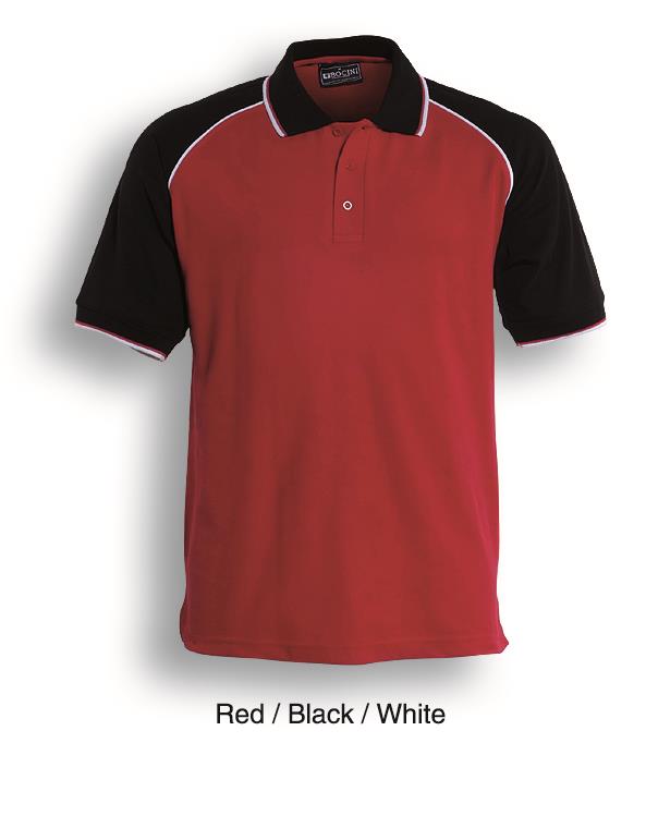 CP0360-Unisex Adults Three Tone Polo