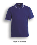 CP0422-Unisex Adults Double Striped Polo