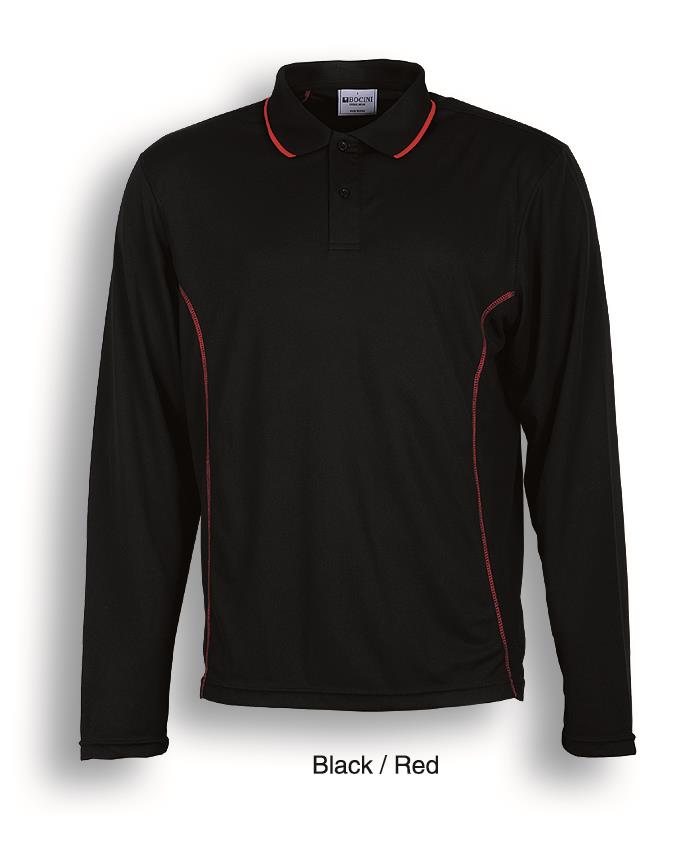 CP0912-Stitch Feature Essentials-Men'S Long Sleeve Polo