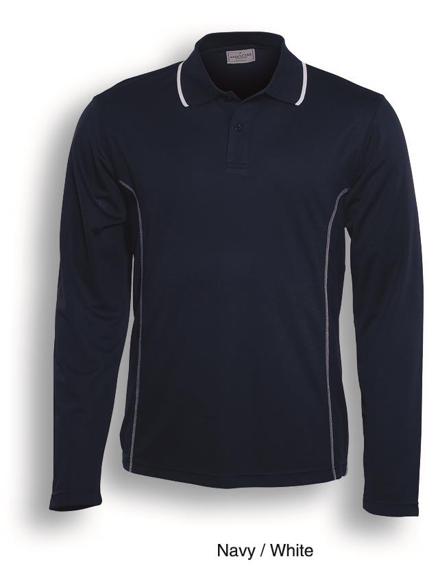 CP0912-Stitch Feature Essentials-Men'S Long Sleeve Polo