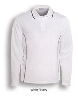 CP0912-Stitch Feature Essentials-Men'S Long Sleeve Polo