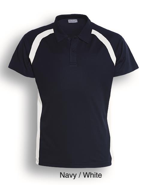 CP0919-Men's Team Essentials Contrast Panel Polo.