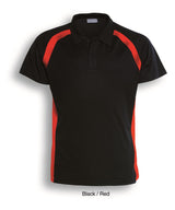 CP0929-Team Essentials-Ladies Short Sleeve Contrast Panel Polo