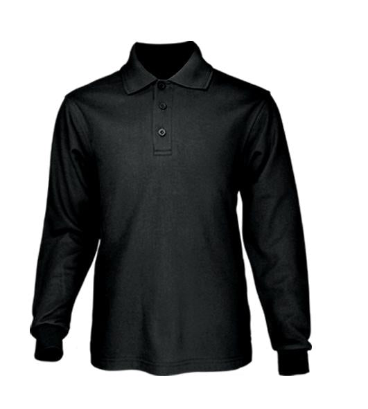 CP1604-Unisex Adults Poly Face Cotton Back Long Sleeve Polo