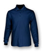 CP1604-Unisex Adults Poly Face Cotton Back Long Sleeve Polo