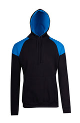 F303HP-Mens Shoulder Contrast Panel Hoodie