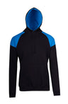 F303HP-Mens Shoulder Contrast Panel Hoodie