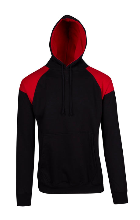 F303HP-Mens Shoulder Contrast Panel Hoodie