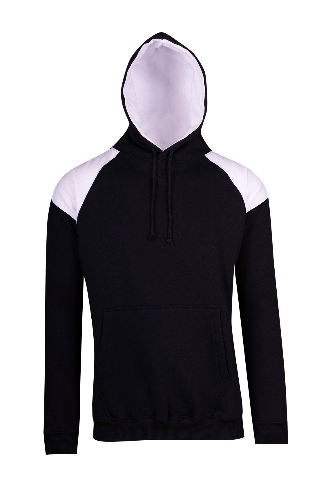 F303HP-Mens Shoulder Contrast Panel Hoodie