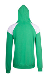 F303HP-Mens Shoulder Contrast Panel Hoodie