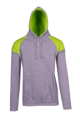 F303HP-Mens Shoulder Contrast Panel Hoodie