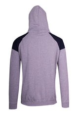 F303HP-Mens Shoulder Contrast Panel Hoodie