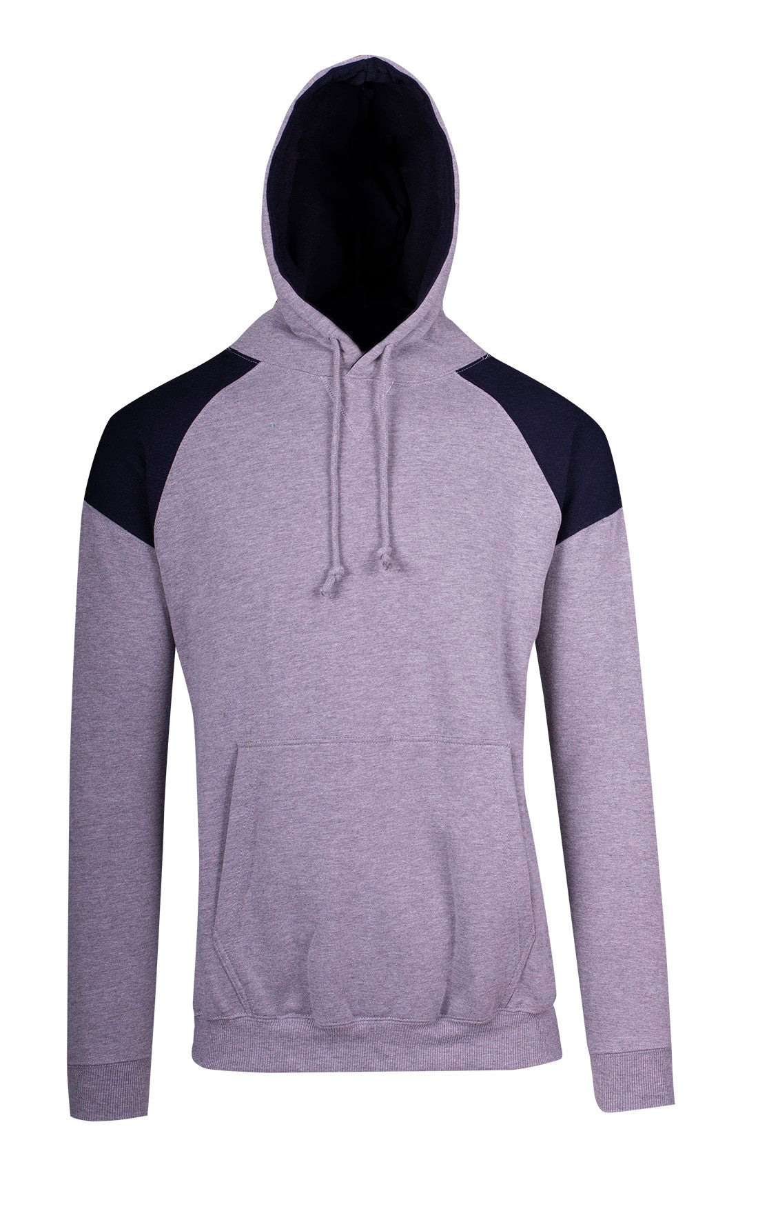 F303HP-Mens Shoulder Contrast Panel Hoodie