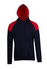 F303HP-Mens Shoulder Contrast Panel Hoodie