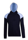 F303HP-Mens Shoulder Contrast Panel Hoodie