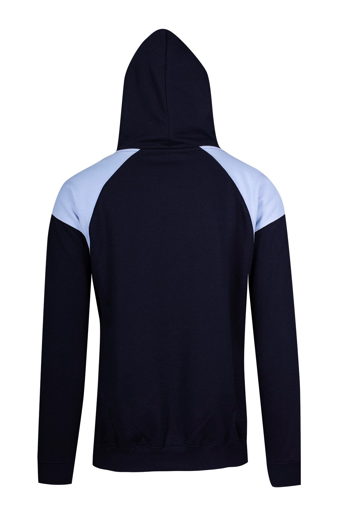 F303HP-Mens Shoulder Contrast Panel Hoodie