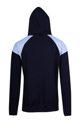 F303HP-Mens Shoulder Contrast Panel Hoodie