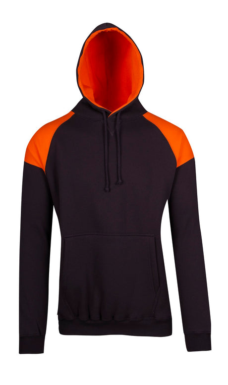 F303HP-Mens Shoulder Contrast Panel Hoodie