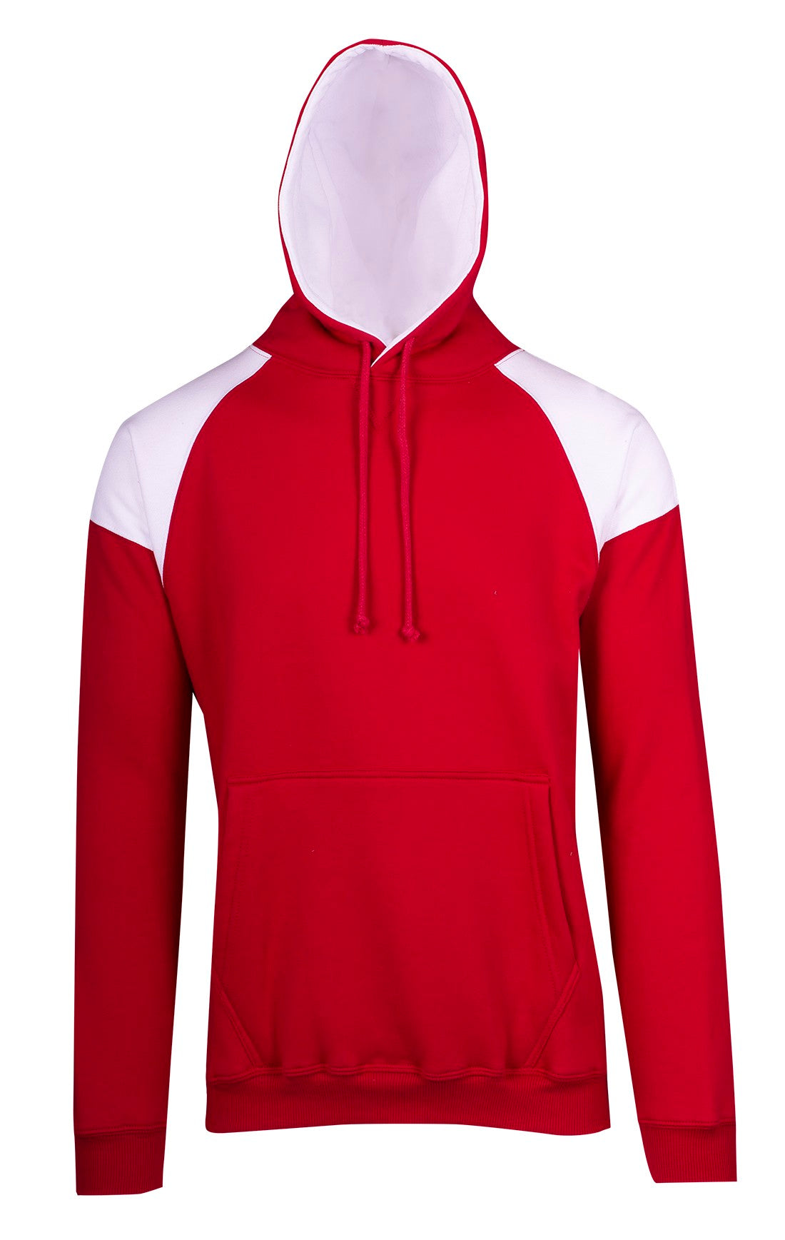 F303HP-Mens Shoulder Contrast Panel Hoodie