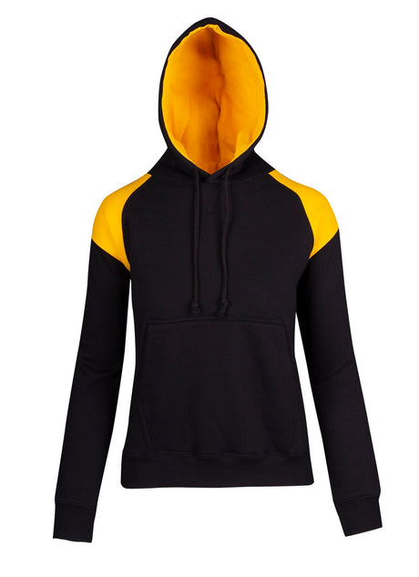 F303UN-Ladies/Juniors  Shoulder Contrast Panel Hoodie