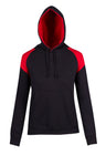 F303UN-Ladies/Juniors  Shoulder Contrast Panel Hoodie