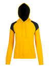 F303UN-Ladies/Juniors  Shoulder Contrast Panel Hoodie