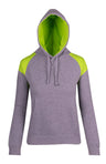 F303UN-Ladies/Juniors  Shoulder Contrast Panel Hoodie